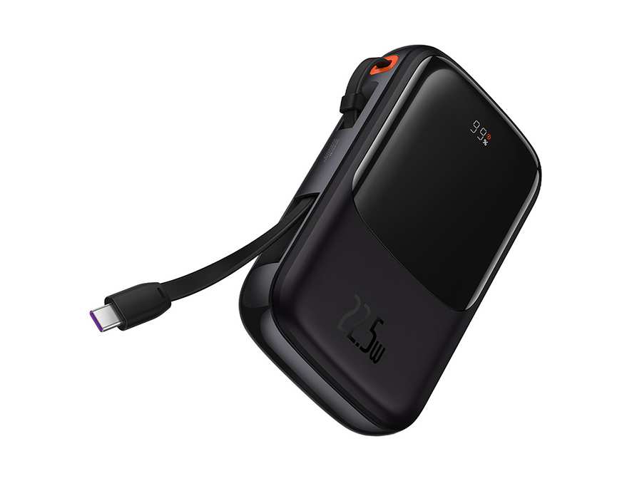 پاوربانک شارژر سریع 22.5 وات به همراه کابل تایپسی 0.5 متری 10000 بیسوس Baseus Qpow Pro Fast Charge Power Bank PPQD020101