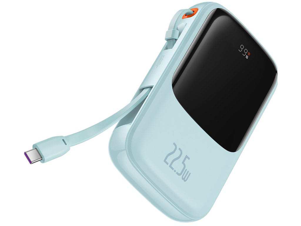پاوربانک شارژر سریع 22.5 وات به همراه کابل تایپسی 0.5 متری 10000 بیسوس Baseus Qpow Pro Fast Charge Power Bank PPQD020101