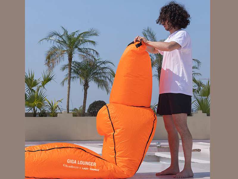 تشک بادی دارای پمپ خودکار و قابل حمل شیائومی Xiaomi Automatic Inflatable Leisure Bed Portable Collapsible Travel GS1 MQC001 Load 150k