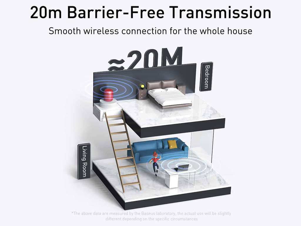دانگل بلوتوث یواسبی بیسوس Baseus Bluetooth Receiver Adapter BA04 ZJBA000001