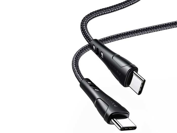 کابل تایپسی به تایپسی 60 واتی شارژ سریع و انتقال دیتا مک دودو Mcdodo CA-7641 Type-C to Type-C Fast Charging Data Cable 1.2m 60w PD QC4.0