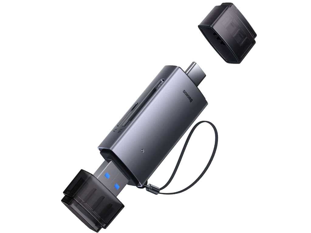 کارتخوان یواسبی به تایپسی بیسوس Baseus Lite Series SD/TF Card Reader WKQX060113