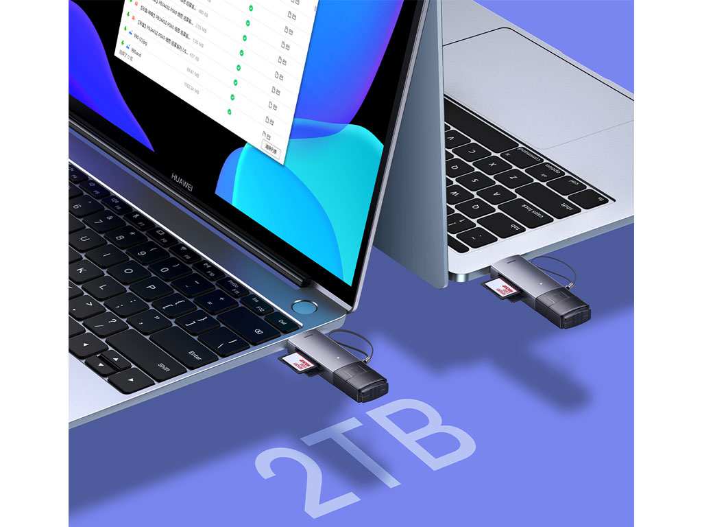 کارتخوان یواسبی به تایپسی بیسوس Baseus Lite Series SD/TF Card Reader WKQX060113