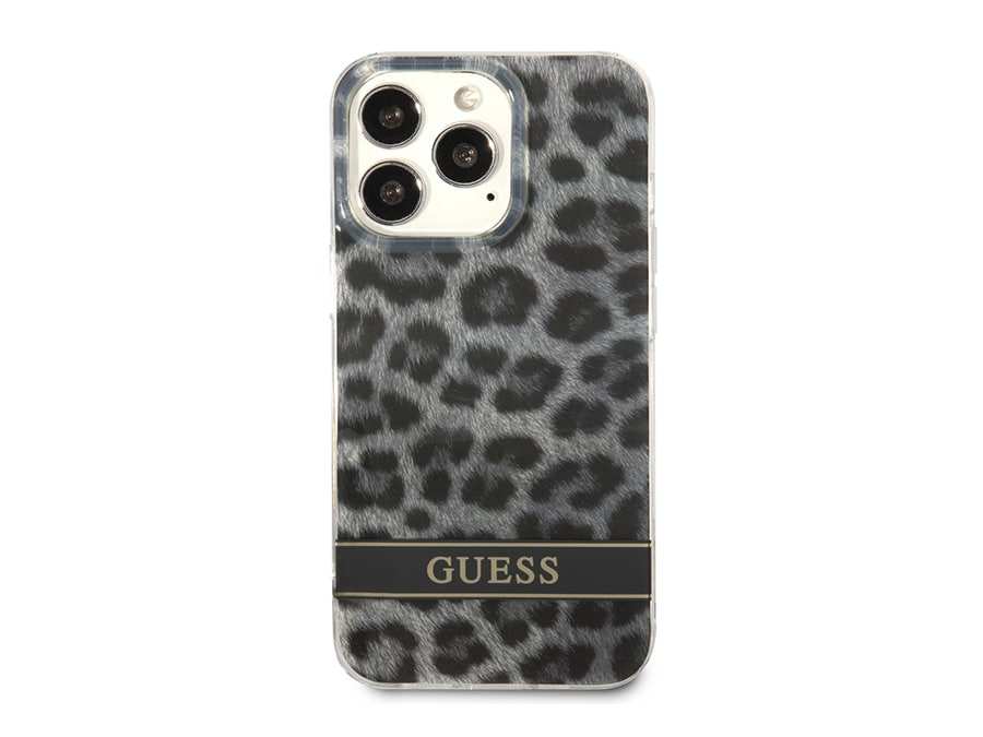 قاب محافظ براق آیفون 13 پرو مکس طرح پلنگی CG Mobile iphone 13 Pro Max Guess Leopard Hard Case