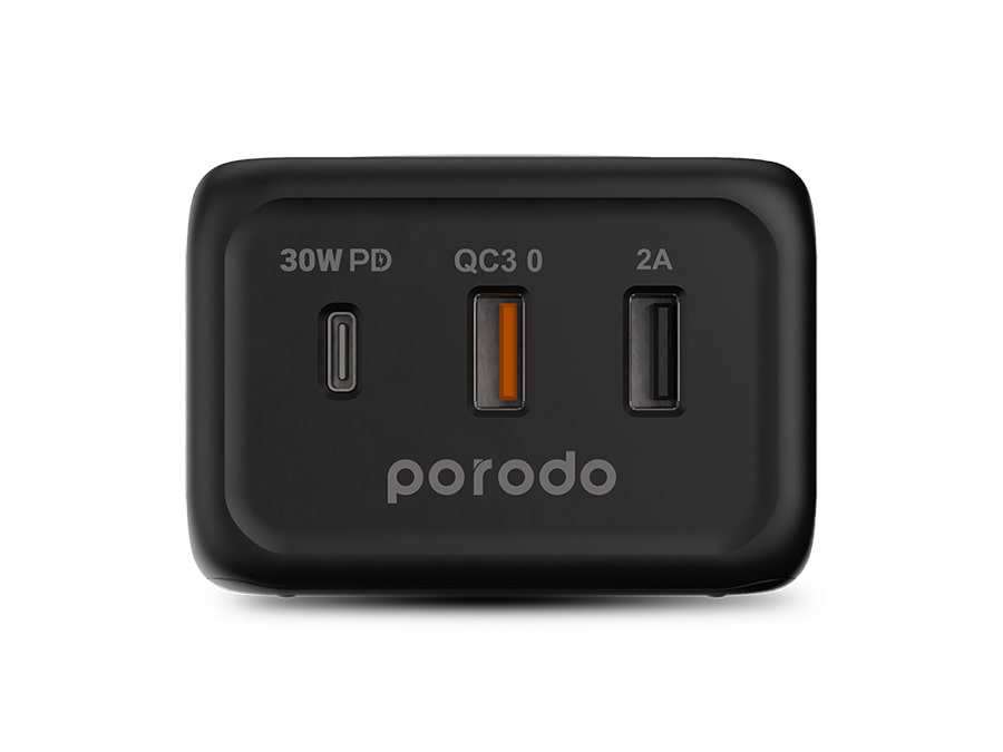 شارژر رومیزی و شارژر وایرلس فست شارژ پورودو Porodo Desktop Charger Fast Wireless Charging PD-FWCH005