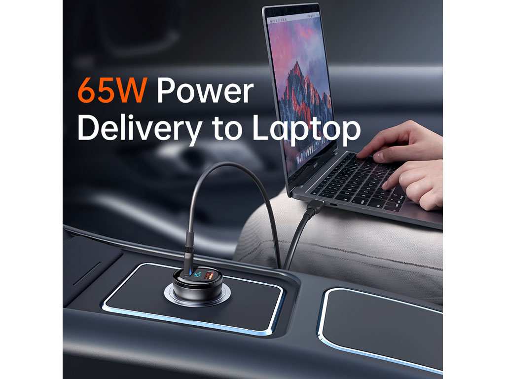 شارژر فندکی فست شارژ ماشین تایپسی 95 وات مکدودو CC-5670