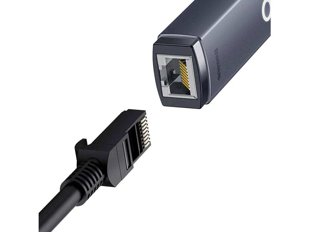 مبدل یواسبی به پورت شبکه بیسوس Baseus Ethernet Adapter USB to RJ45 LAN Port WKQX000113