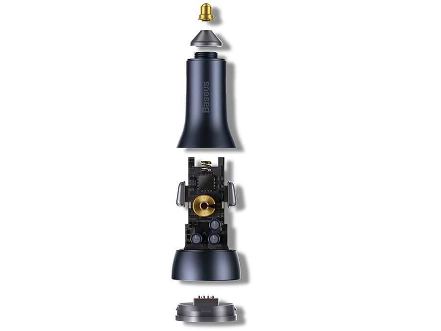 شارژر فندکی فست شارژ ماشین 65 وات بیسوس CGJP010003