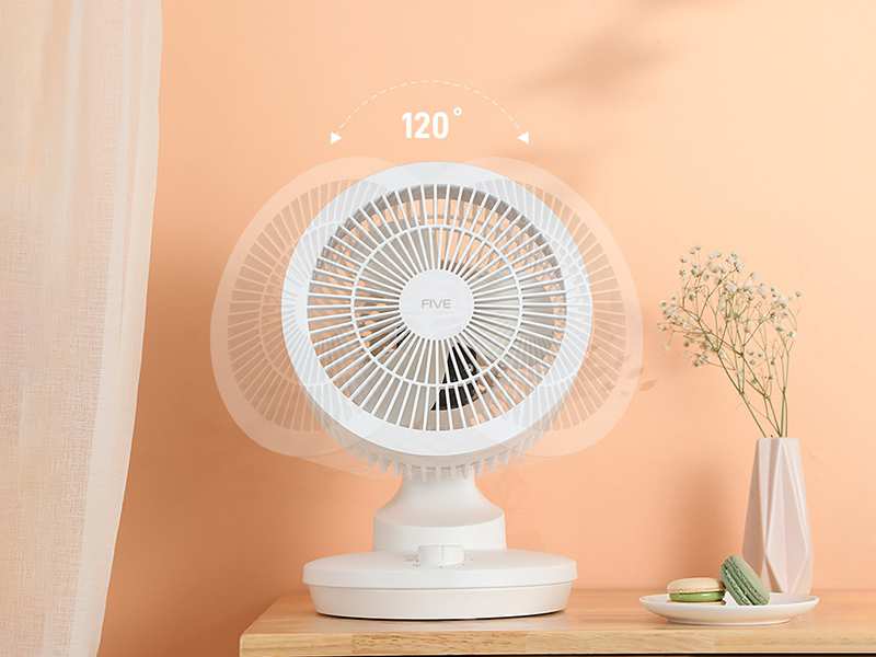 پنکه رومیزی شیائومی با قابلیت چرخش 120 درجه چپ و راست Xiaomi FIVE YSDFS001XD Air Circulation Fan-Desk Fan