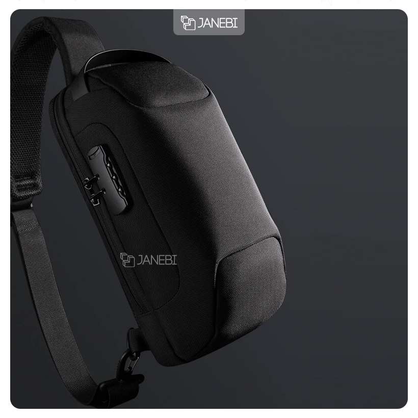 کوله کراس بادی تک بند ضد سرقت دارای پورت USB بنج  BANGE BG-22085 Sling Chest Bag USB External Charging Port