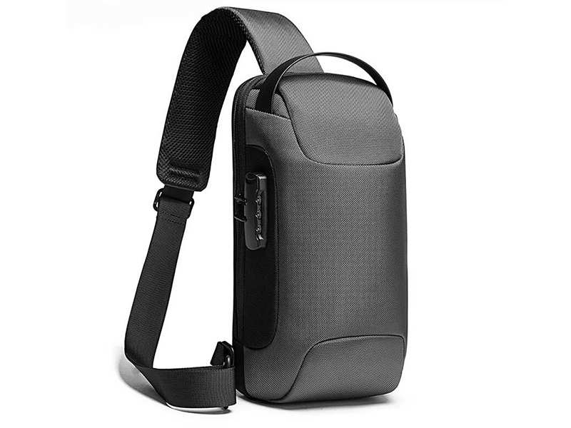 کوله کراس بادی تک بند ضد سرقت دارای پورت USB بنج  BANGE BG-22085 Sling Chest Bag USB External Charging Port