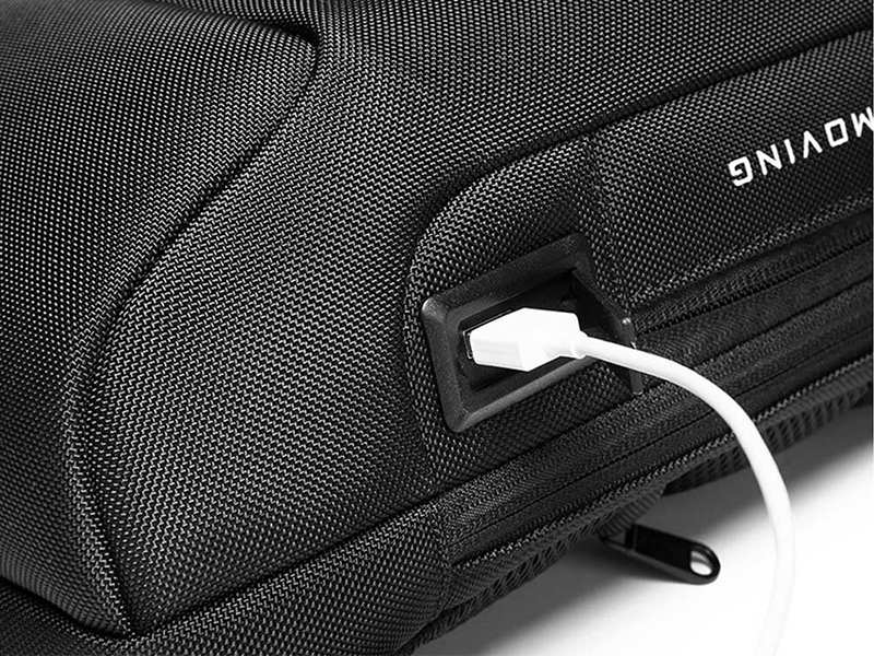 کوله کراس بادی تک بند ضد سرقت دارای پورت USB بنج  BANGE BG-22085 Sling Chest Bag USB External Charging Port