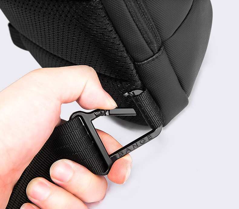 کوله تک بند حرفه ای ضد آب دارای USB بنج BANGE BG-7221 Men Bag Casual Business Messenger Cloth Bag