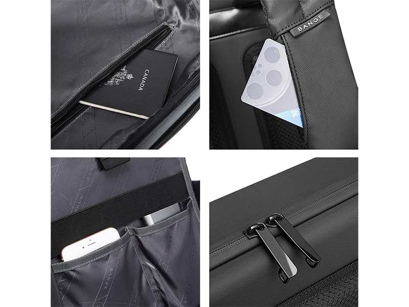 کوله پشتی مسافرتی طرح چمدان ضد سرقت لپ تاپ 15.6 اینچ بنج Bange BG-22092