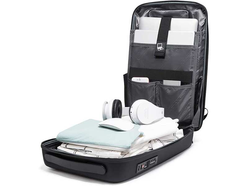 کوله پشتی مسافرتی طرح چمدان ضد سرقت لپ تاپ 15.6 اینچ بنج Bange BG-22092