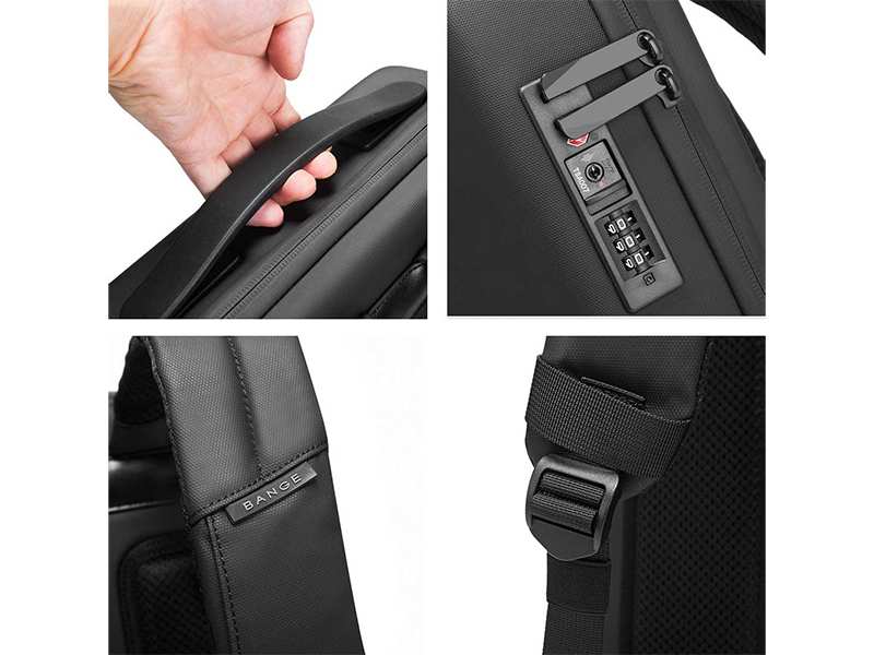 کوله پشتی مسافرتی طرح چمدان ضد سرقت لپ تاپ 15.6 اینچ بنج Bange BG-22092