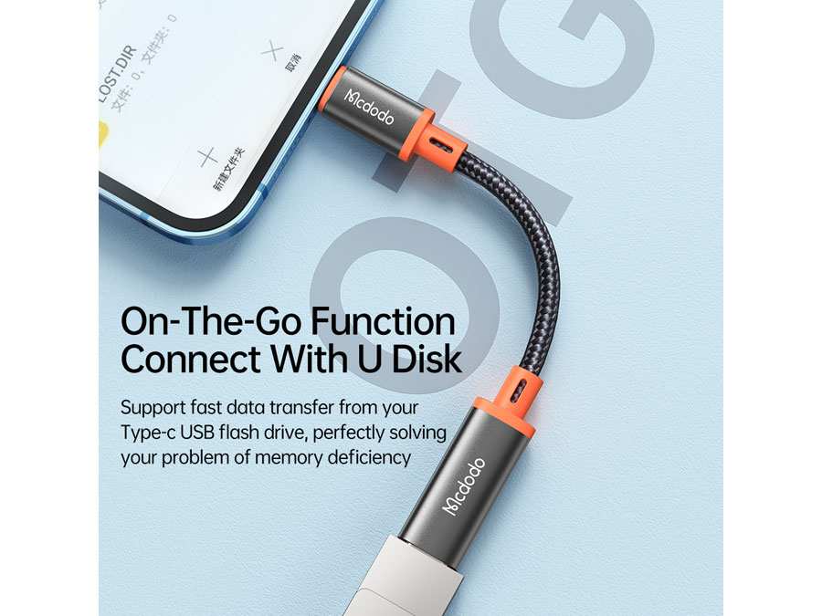 کابل تبدیل تایپسی به لایتنینگ مکدودو Mcdodo CA-144 Type-C To Lightning Convertor Cable