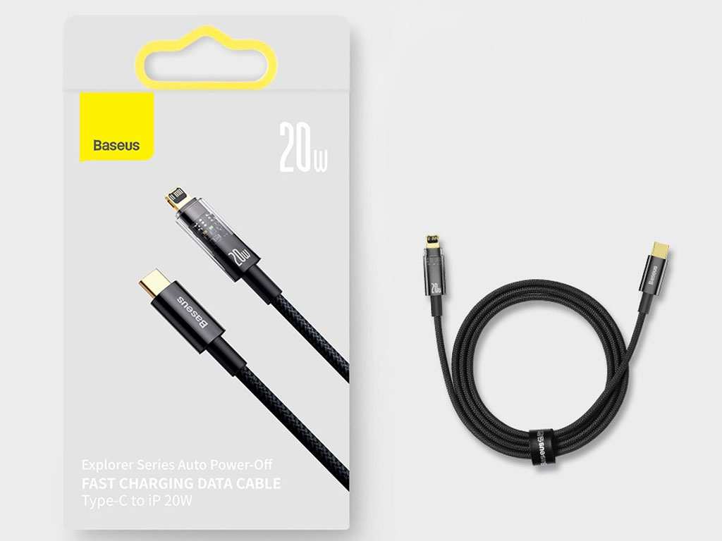 کابل شارژ تایپسی به لایتنینگ 20 وات بیسوس Baseus Lightning Cable 2m CATS000101