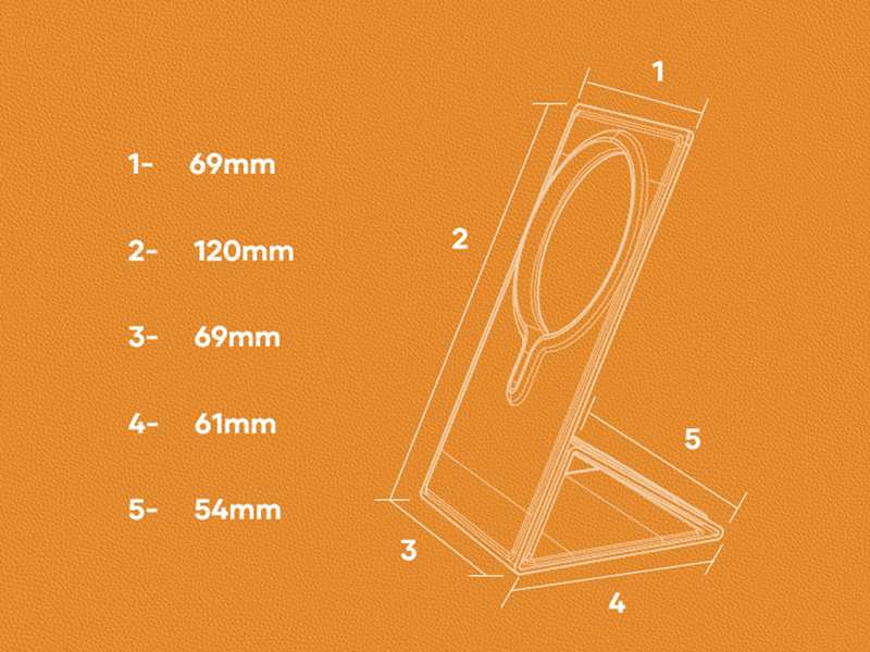 استند شارژر بی سیم راک ROCK RPH0969 Magnetic Wireless Charger Stand