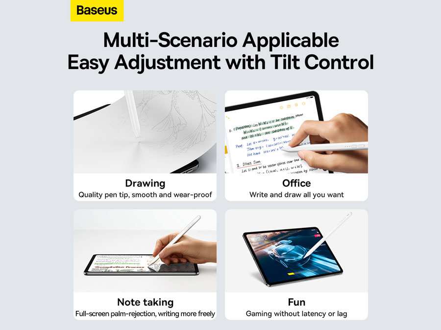 قلم لمسی بیسوس Baseus Smooth Writing Active Stylus SXBC000202 (SXBC060202)