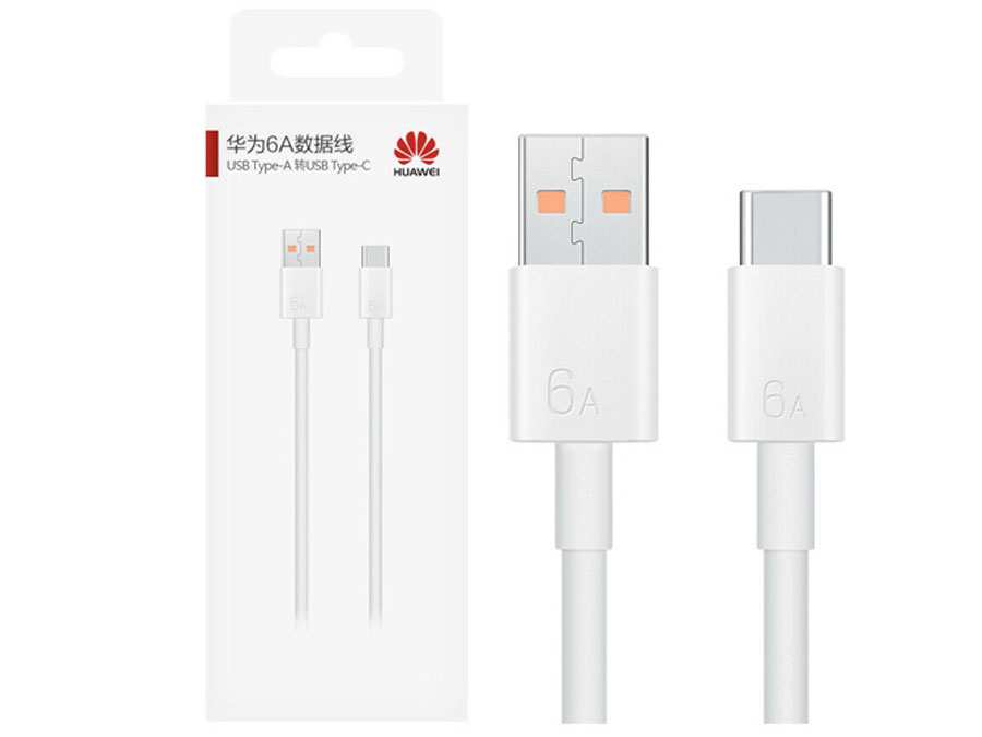 کابل سوپر فست شارژ یو اس بی به تایپ سی 66 وات هوآوی HUAWEI 6A Data Cable 1M USB-A to USB-C