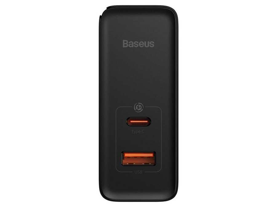 شارژر دیواری سوپر فست شارژ تایپ سی و یو اس بی 100 وات همراه با کابل بیسوس Baseus GaN5 Pro CCGP090201