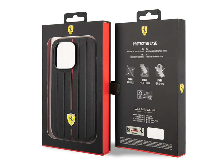 قاب چرمی آیفون 14 پرو طرح فراری CG Mobile iphone 14 Pro Ferrari Leather Case