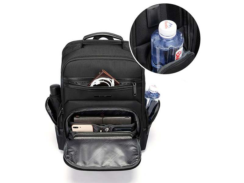 کوله پشتی ضد آب یو اس بی دار بنج مناسب تبلت و لپ تاپ تا 15.6 اینچ Bange BG-2602 Men Impaled Leather Waterproof Backpack with USB Port