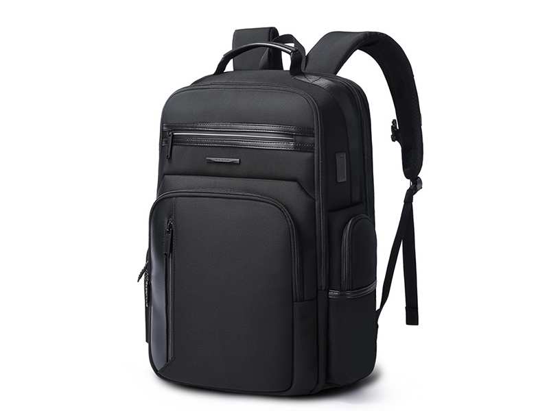 کوله پشتی ضد آب یو اس بی دار بنج مناسب تبلت و لپ تاپ تا 15.6 اینچ Bange BG-2602 Men Impaled Leather Waterproof Backpack with USB Port
