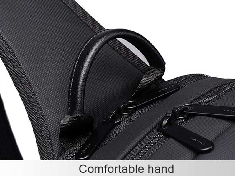 کوله پشتی تک بند  ضد آب یو اس بی دار تبلت 7.9 اینچی بنج Bange BG-77112 Men's Waterproof Crossbody Chest Bag Black