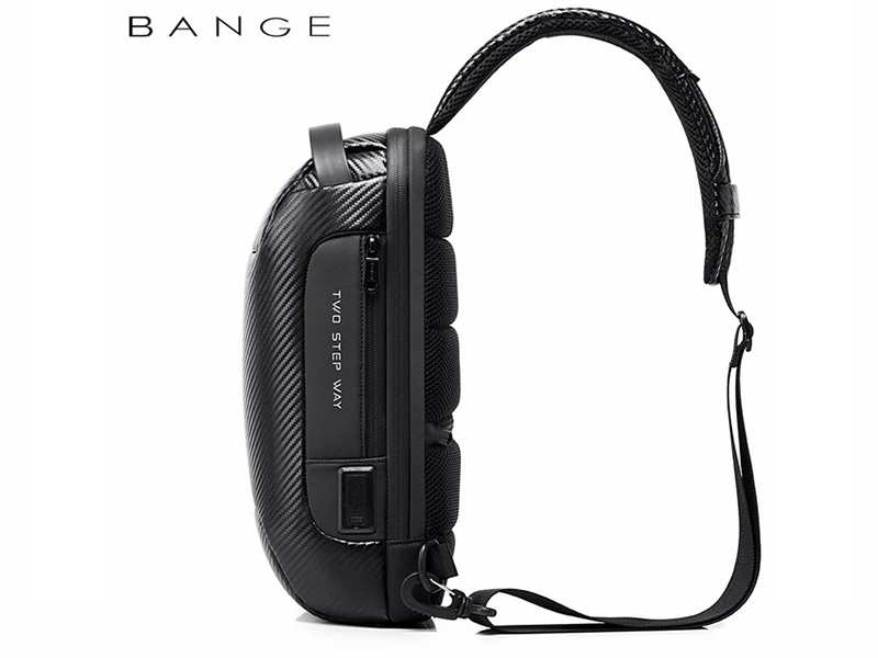 کوله تک بند ضد سرقت و ضد آب تبلت9.7 اینچ بنج  Bange BG-22085 plus Carbon Waterproof Crossbody Chest Bag