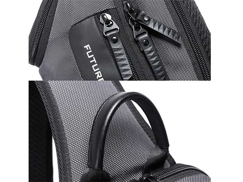 کوله پشتی تک بند یو اس بی دار 8 لیتری بنج BANGE BG-7086 Men Chest Bag Single Shoulder Bag