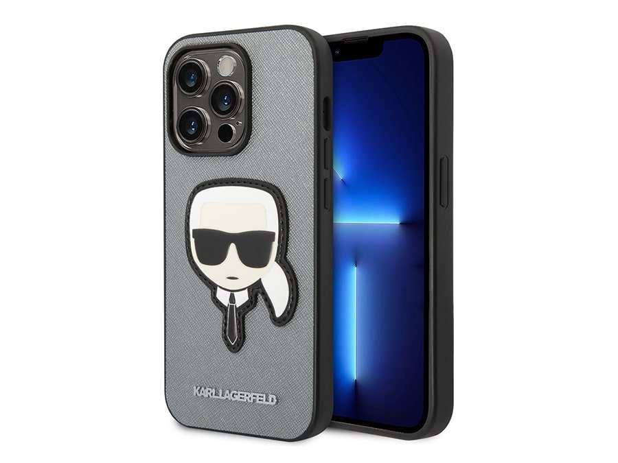 قاب چرمی آیفون 14 پرو طرح کارل CG Mobile iphone 14 Pro Karl Lagerfeld Leather Case