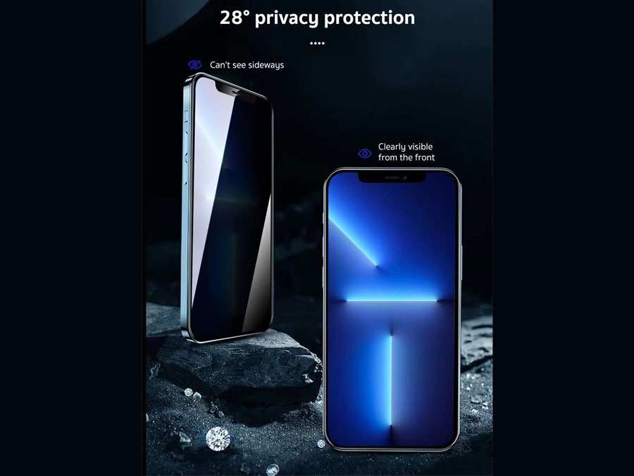 گلس پرایویسی آیفون 13 و 13 پرو کوتتسی COTECi Privacy tempered glass iphone 13/13 pro 35003