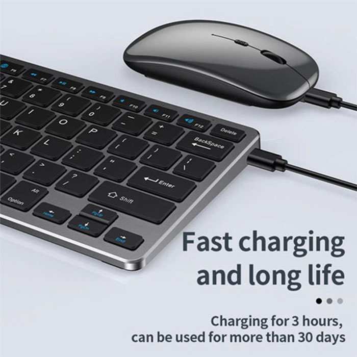 ست کیبورد و موس بی سیم بی صدا شارژی کوتسی 84006