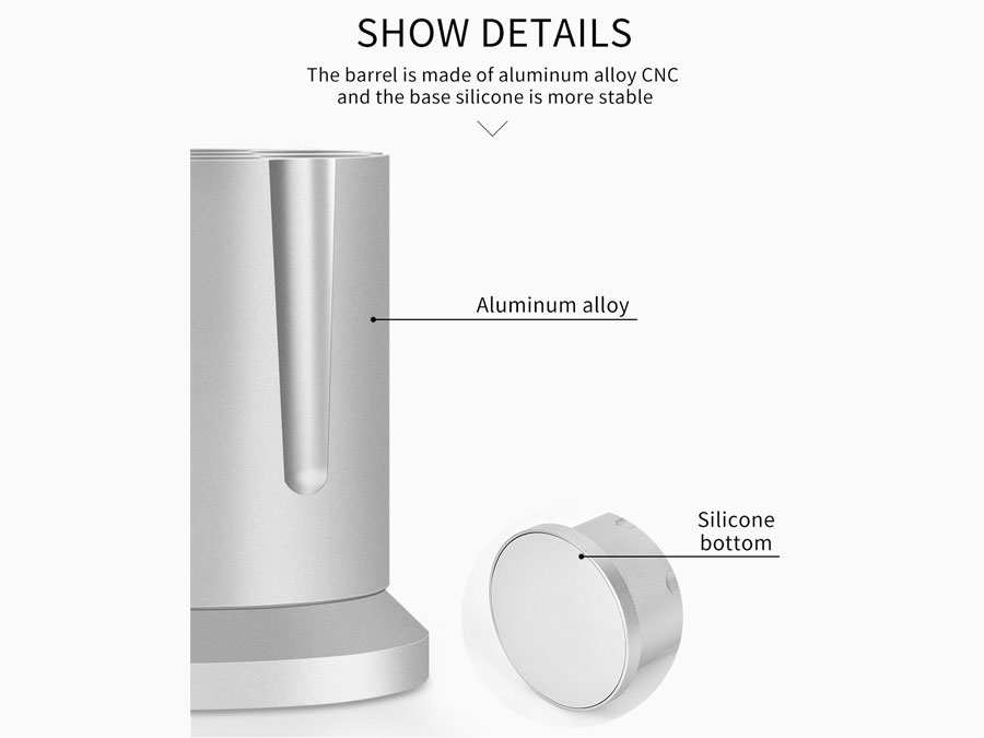 جاخودکاری رومیزی با قابلیت چرخش کوتتسی Coteetci Aluminum alloy wheel pen holder CS5122