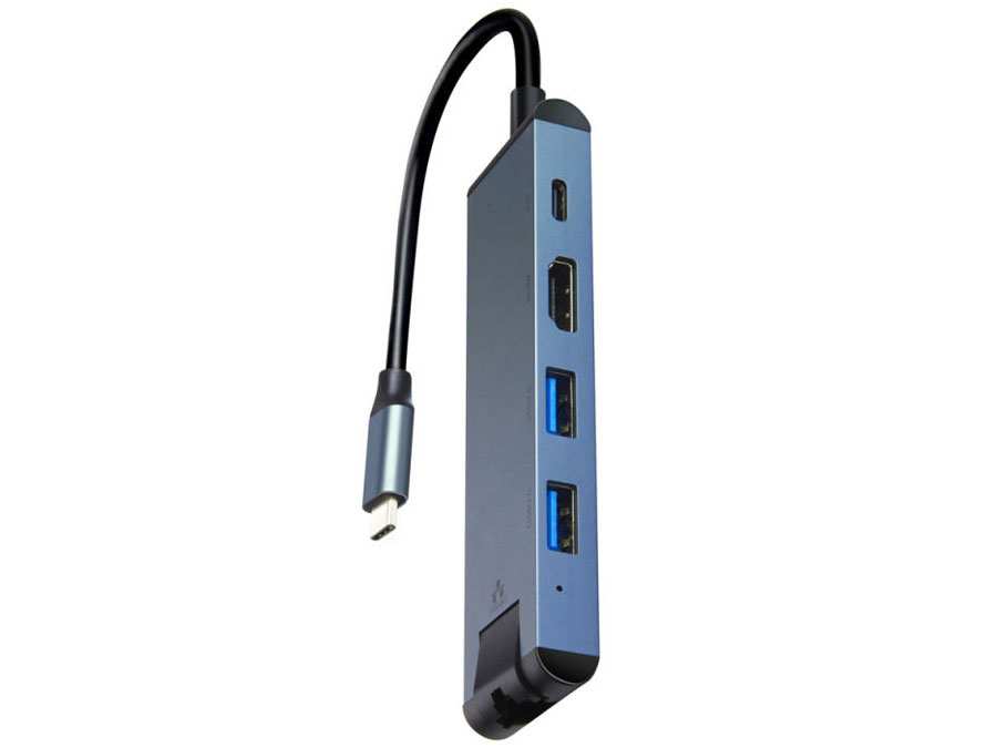 هاب تایپ سی پنج پورت کوتتسی Coteetci HDMI USB3.0*2 ·PD3.0 Gigabit Ethernet 16002