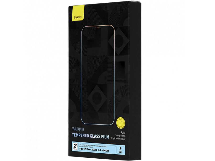 گلس صفحه نمایش آیفون 14 و 14 پرو بیسوس Baseus Tempered Glass Film Iphone 14 /14 Pro  SGBL210102