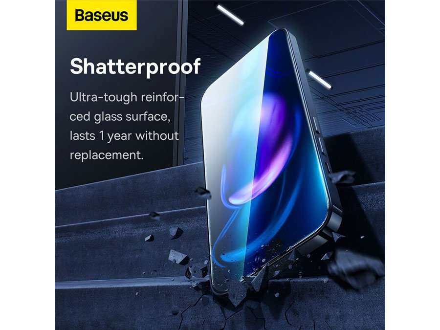 گلس صفحه نمایش آیفون 14 و 14 پرو بیسوس Baseus Tempered Glass Film Iphone 14 /14 Pro  SGBL210102