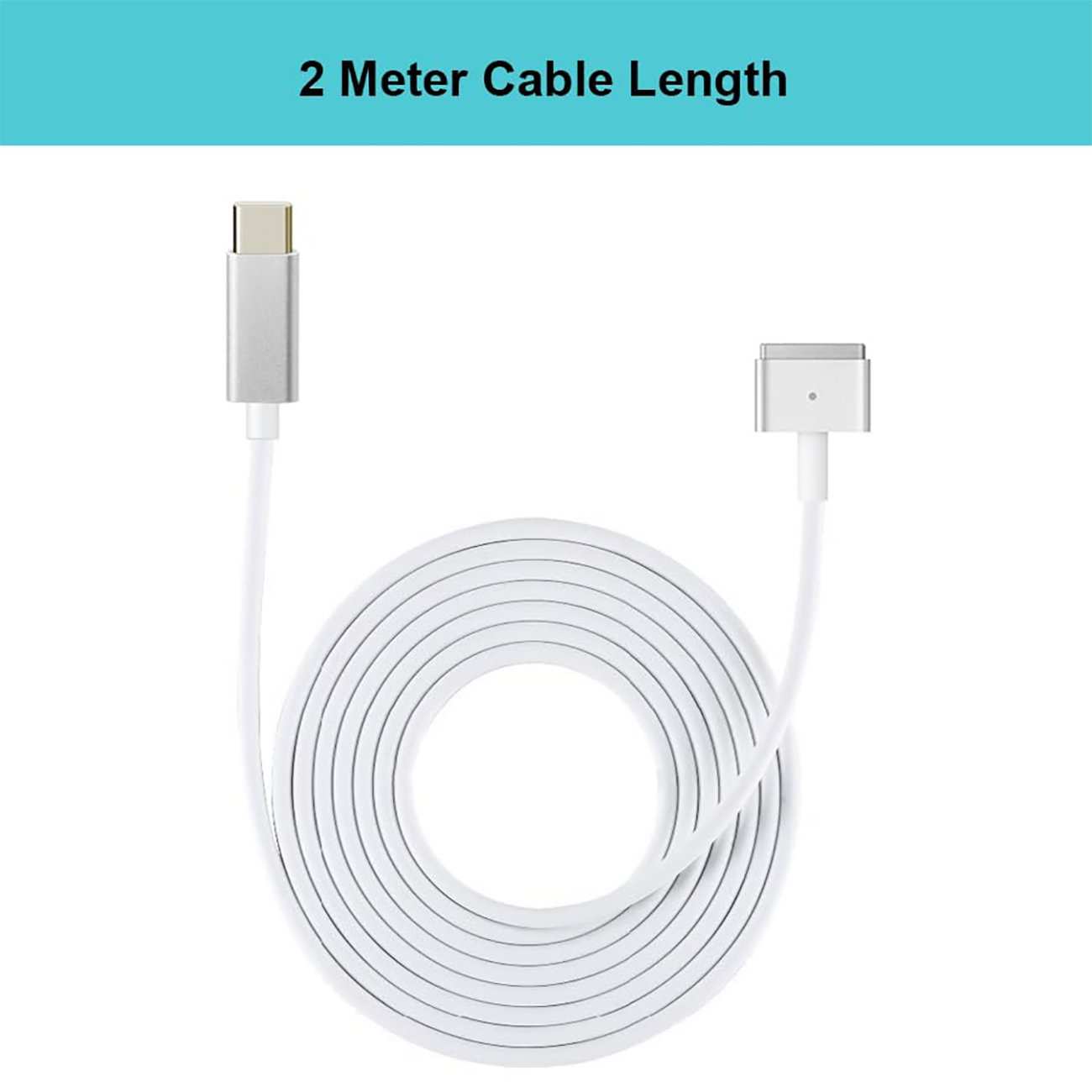 کابل شارژ و انتقال داده دو سر تایپ سی 100 وات دو متری کوتسی 16001-CC