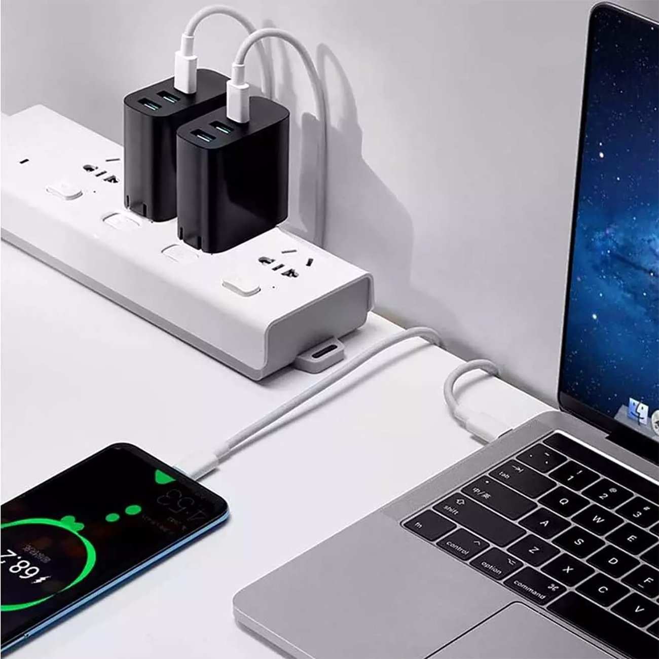 کابل شارژ و انتقال داده دو سر تایپ سی 100 وات دو متری کوتسی 16001-CC