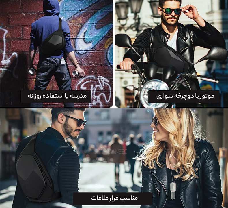 کیف کمری بنج BANGE BG-7229 Slick Waist Bag Sling Bag Chestpack