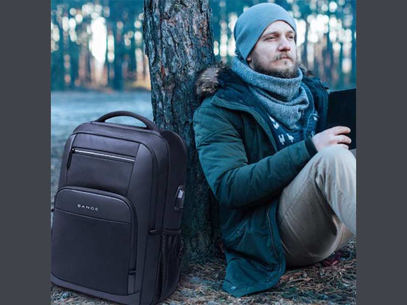 کوله پشتی ضد آب یو اس بی دار بنج BANGE BG-1921 Waterproof Backpack with USB Charging Port