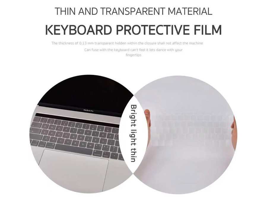 محافظ کیبورد فوق باریک مک بوک ایر کوتتسی Coteetci Keyboard skin Macbook Air 13" 2018 MB1016