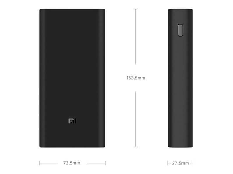 پاور بانک شارژ سریع تایپ سی 20000 شیائومی Xiaomi Mi 20000mAh Fast Charging Type-C Powerbank pb200SZM