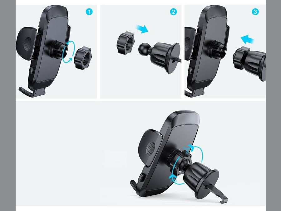 پایه نگهدارنده گوشی موبایل داخل خودرو جویروم Joyroom mechanical car phone holder for air vent JR-ZS259
