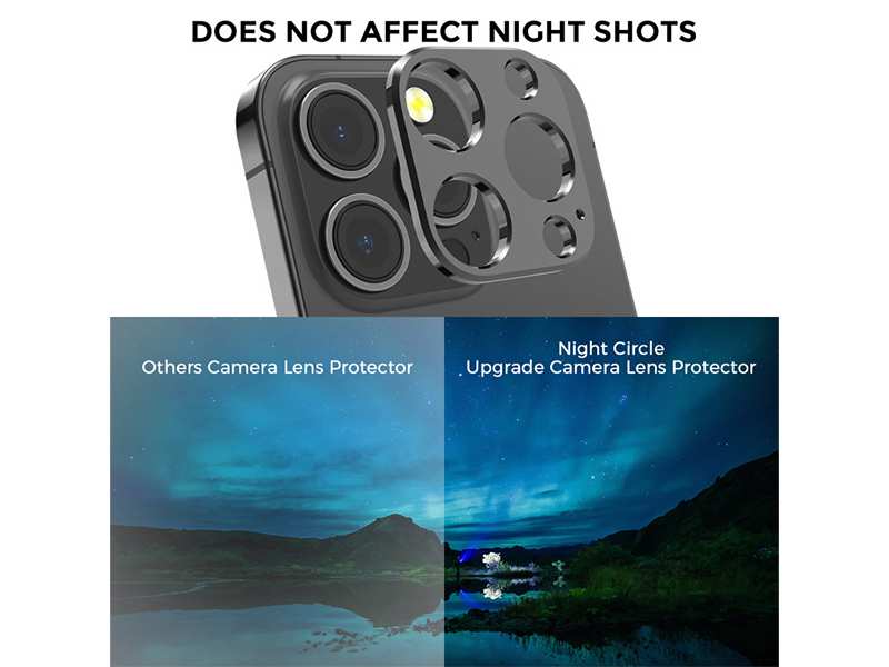 محافظ لنز فلزی  آیفون 13 پرو و 13 پرو مکس آها استایل AhaStyle WG62-2 Camera Lens Protector camera cover