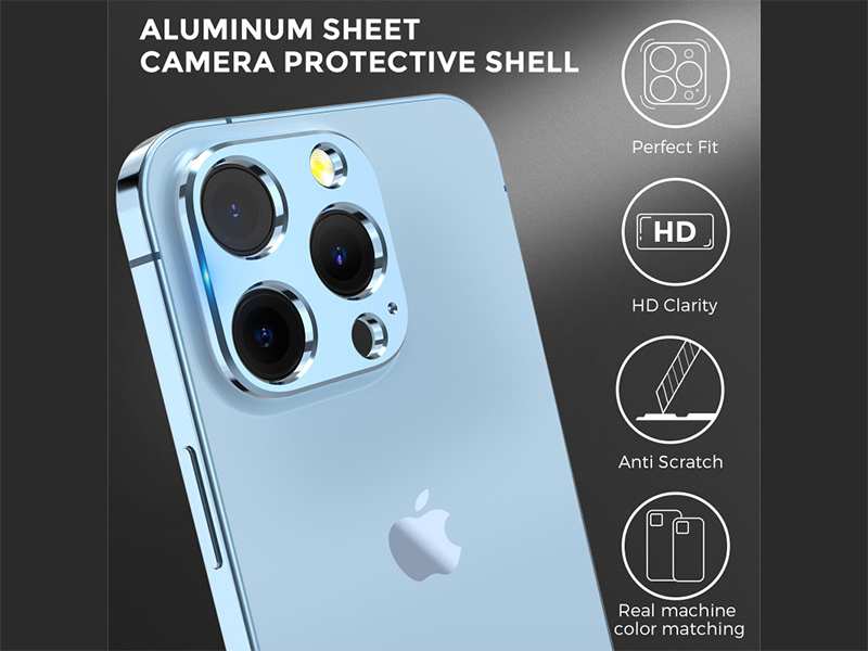 محافظ لنز فلزی  آیفون 13 پرو و 13 پرو مکس آها استایل AhaStyle WG62-2 Camera Lens Protector camera cover