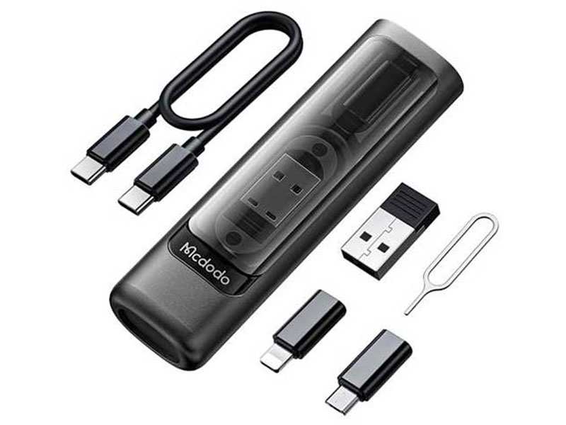 مجموعه کابل چند کاره تایپ سی، یو اس بی, میکرو و لایتنینگ مک دودو Mcdodo WF-1720 Multifunctional Cable Storage Box - تصویر 13