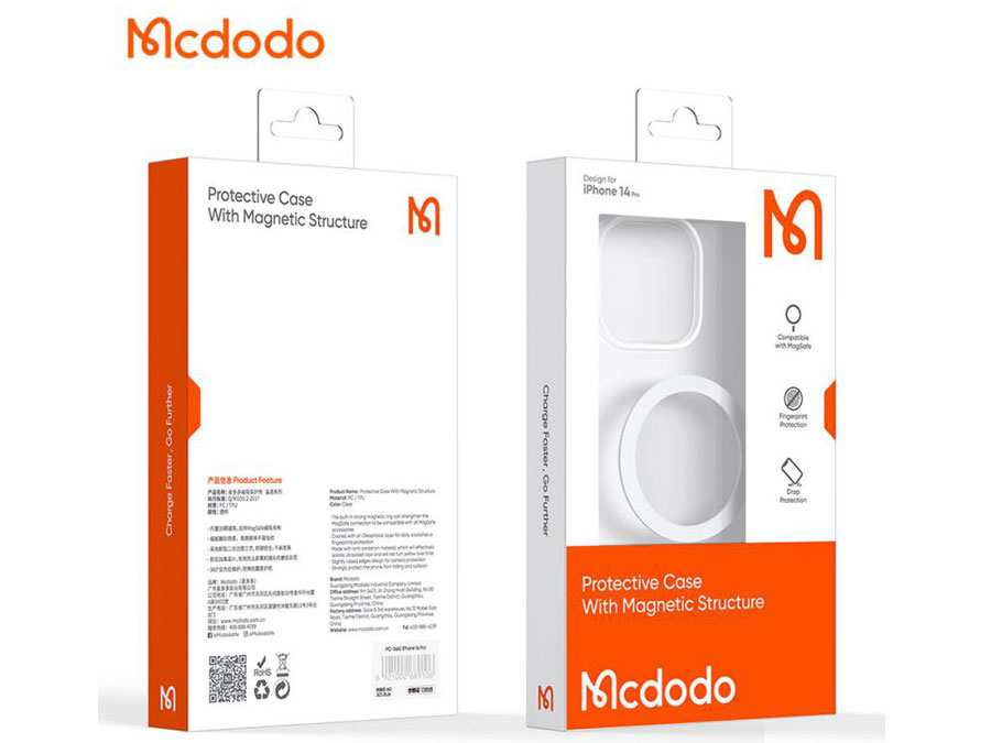 قاب محافظ مگ سیف آیفون 14 پرومکس شفاف مک دودو Mcdodo Crystal PC-3093 Apple iPhone 14 Pro Max Magsafe Case